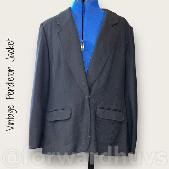 Vintage 100% Virgin Wool Pendleton Jacket Size 16 - Picture 1 of 12